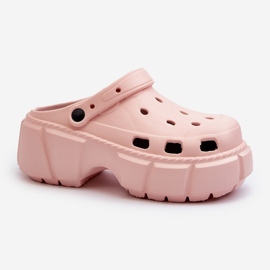 Chinelos femininos de espuma com sola enorme, rosa Witima 1 Chinelos femininos de espuma com sola enorme, rosa Witima 1