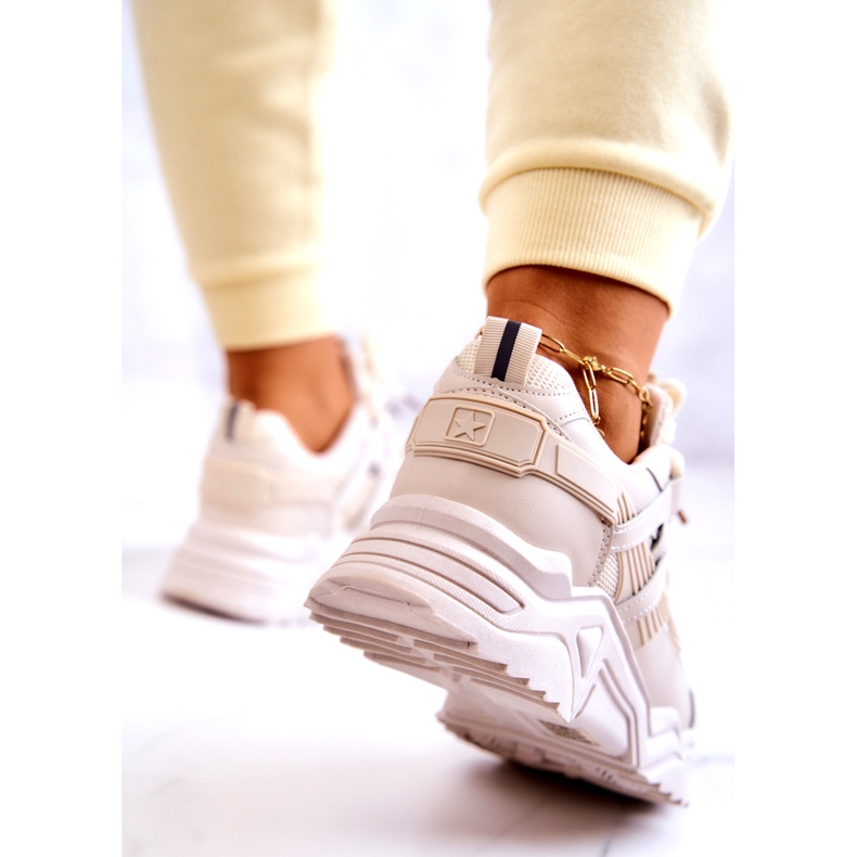 News Sapatos esportivos femininos tênis bege 2