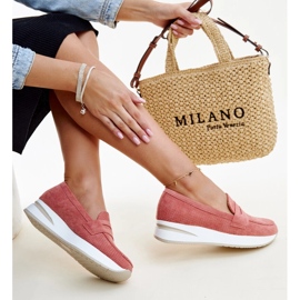 Sapatos Muna rosa perfurados 1