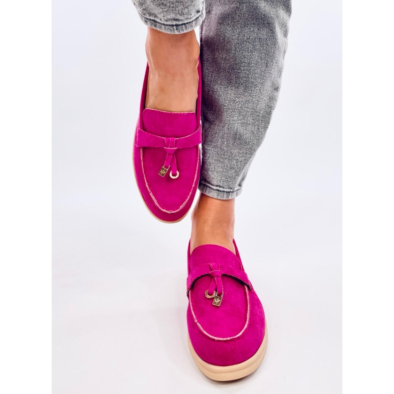 Mocassim de camurça, Ottavia Fuchsia rosa 1