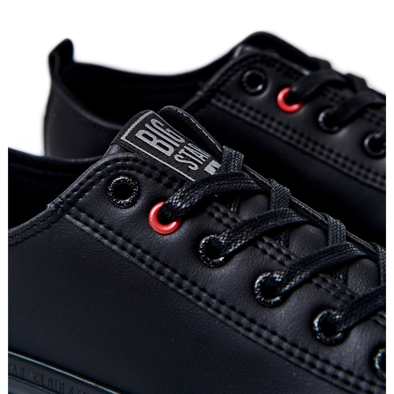 Tênis masculino de couro Big Star JJ174005 preto 4