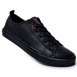 Tênis masculino de couro Big Star JJ174005 preto 1