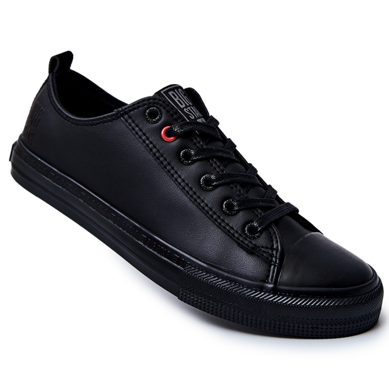 Tênis masculino de couro Big Star JJ174005 preto 1