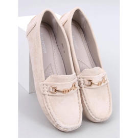 Mocassins femininos de camurça Sourd Beige bege 1