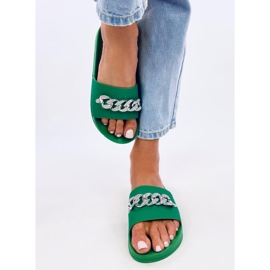 Chinelos Tília Green com corrente verde 1