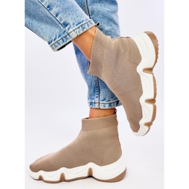 Meias Nova Khaki até o tornozelo bege 2