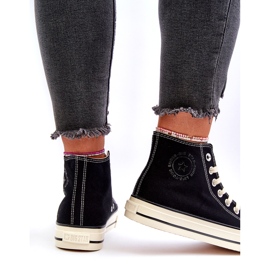 Tênis alto feminino Big Star NN274283 preto 4