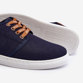 Tênis masculino Big Star NN176002 sistema de espuma viscoelástica azul marinho 2