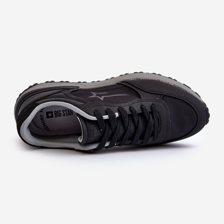 Tênis masculino Big Star NN174069 sistema de espuma viscoelástica preto 1 Tênis masculino Big Star NN174069 sistema de espuma viscoelástica preto 1