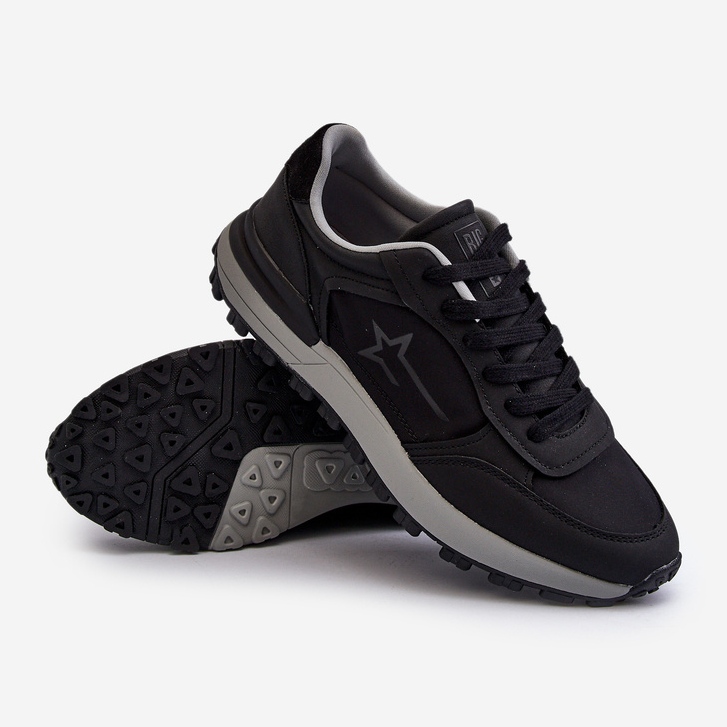 Tênis masculino Big Star NN174069 sistema de espuma viscoelástica preto 2 Tênis masculino Big Star NN174069 sistema de espuma viscoelástica preto 2