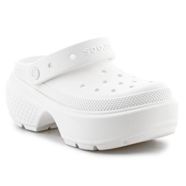 Chinelos Crocs Stomp Clog 209347-0WV branco 1