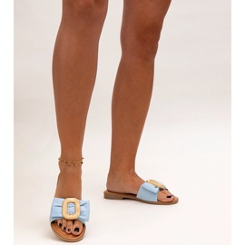 Chinelos azuis com fivela Limera azul 1