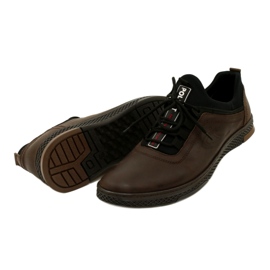 Polbut Sapatos masculinos de couro casual K24 marrom 5