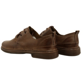 Polbut Sapatos de couro masculino 191k marrom castanho 5