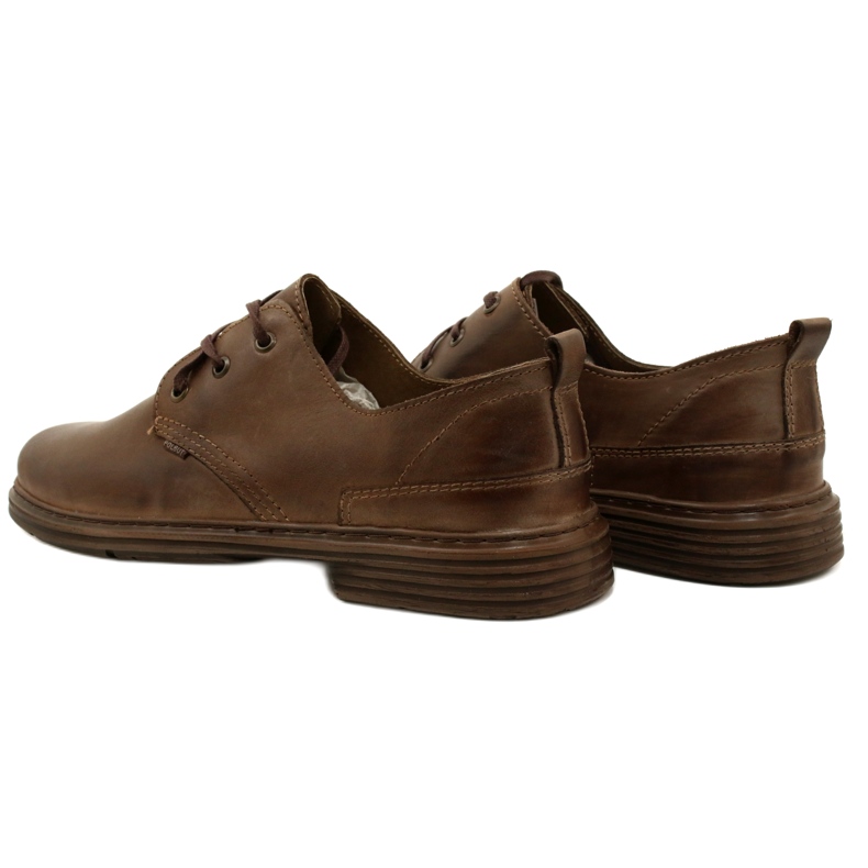 Polbut Sapatos de couro masculino 191k marrom castanho 5