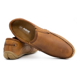 Olivier Mocassins de couro masculino 4206 marrom 3