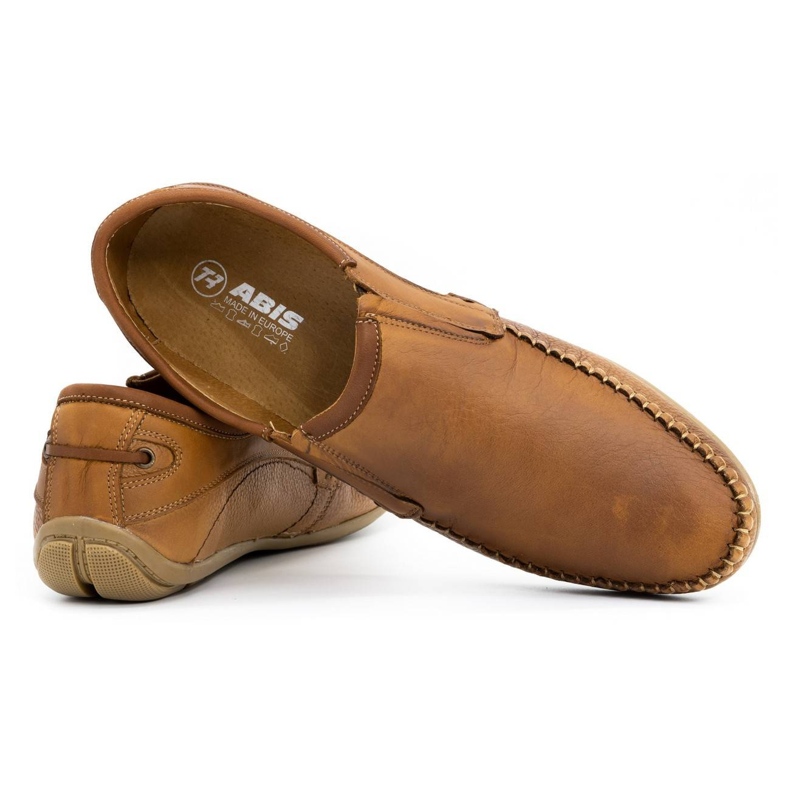 Olivier Mocassins de couro masculino 4206 marrom 3