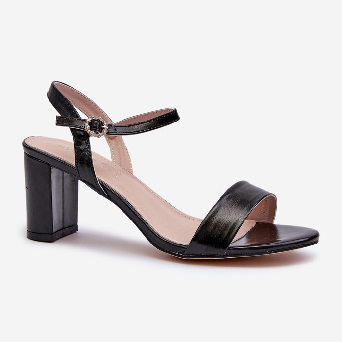 Sandálias de Salto Alto Glindra Pretas preto 1