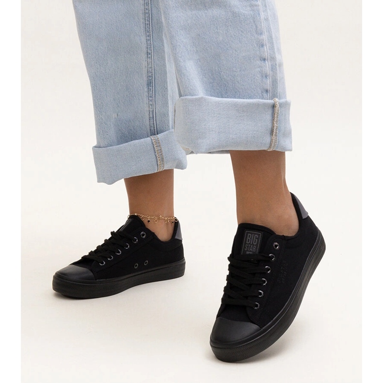 Tênis de tecido preto Big Star LL274092 1