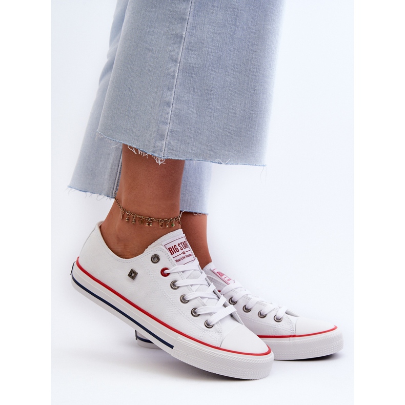 Tênis feminino Big Star NN274656 sistema HI-POLY branco 2