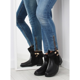 Botas femininas pretas Y8567 pretas preto 1