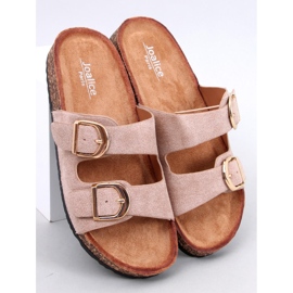 Chinelos de cortiça Scholki Byrd Khaki bege 1