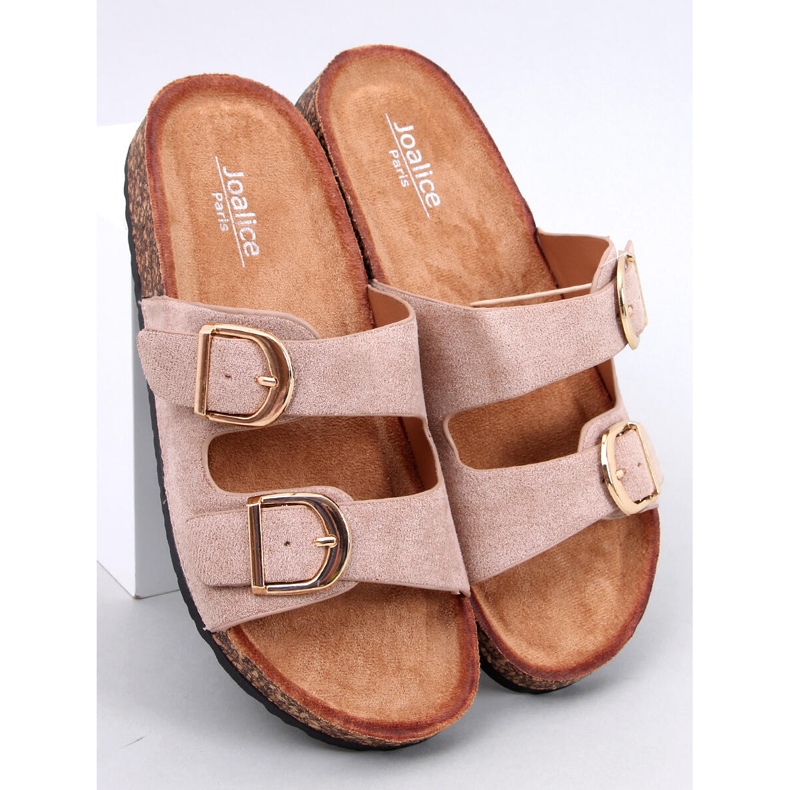 Chinelos de cortiça Scholki Byrd Khaki bege 1