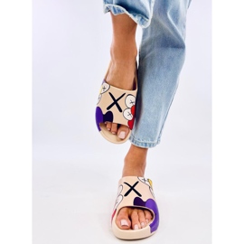 Chinelos com estampa colorida Clancy Khaki bege 1 Chinelos com estampa colorida Clancy Khaki bege 1