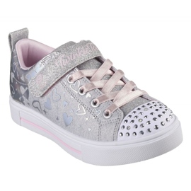 Sapatos Skechers Led Heather Charms 314787L Gysl prata 1