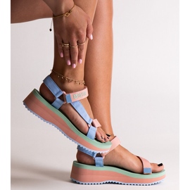 Sandálias coloridas Big Star NN274A055 azul 1