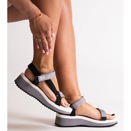 Sandálias pretas Big Star NN274A054 preto 1