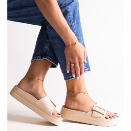 Chinelos bege Big Star NN274A666 801 1