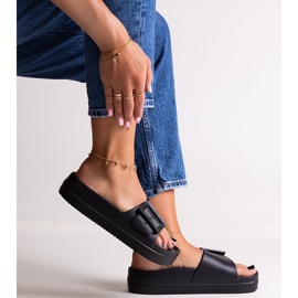 Chinelos pretos Big Star NN274A662 906 1