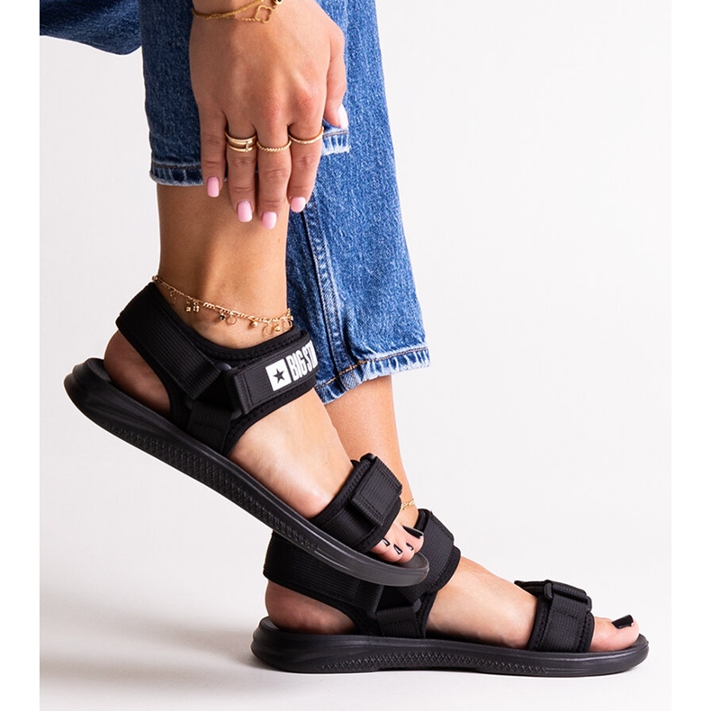 Sandálias esportivas pretas Big Star HH274A024 preto 1