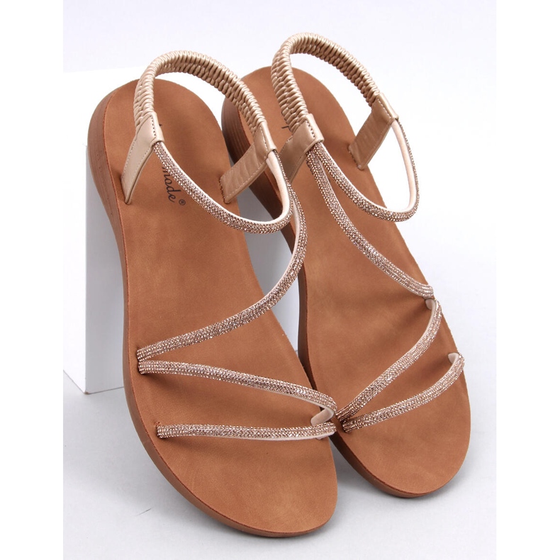 Sandálias femininas leves Prostis Gold dourado 1