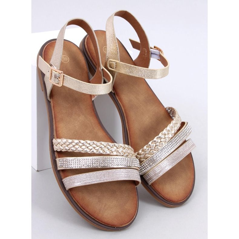 Sandálias femininas Pasini Gold dourado 1