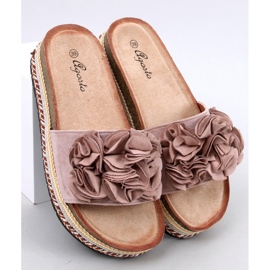 Chinelos Raven Beige com sola grossa e colorida bege 1