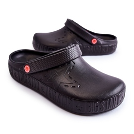 Chinelos leves masculinos Kroks Big Star II175001 preto 1