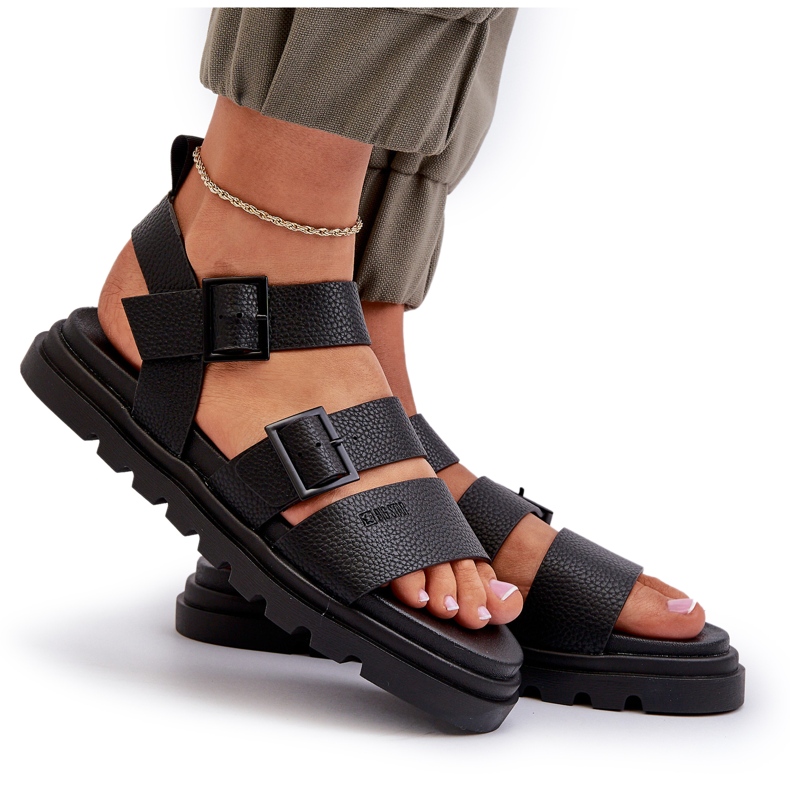 Sandálias ecológicas femininas Big Star NN274065 Black preto 4