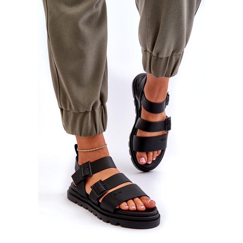 Sandálias ecológicas femininas Big Star NN274065 Black preto 1