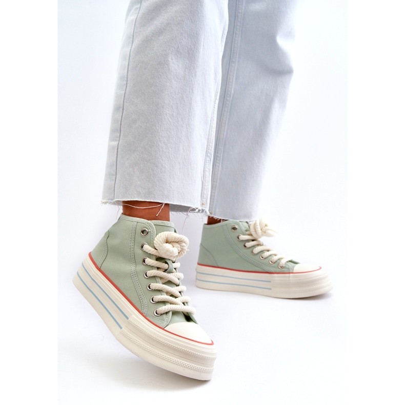 Seastar Tênis feminino com plataforma Mint Aineri verde 2