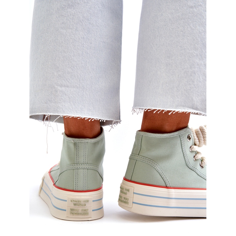 Seastar Tênis feminino com plataforma Mint Aineri verde 3