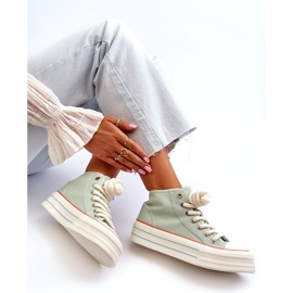 Seastar Tênis feminino com plataforma Mint Aineri verde 1