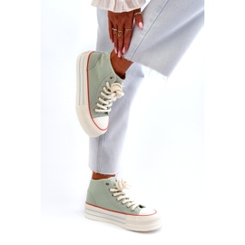 Seastar Tênis feminino com plataforma Mint Aineri verde 4