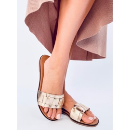 Chinelos femininos Lotts Gold dourado 1