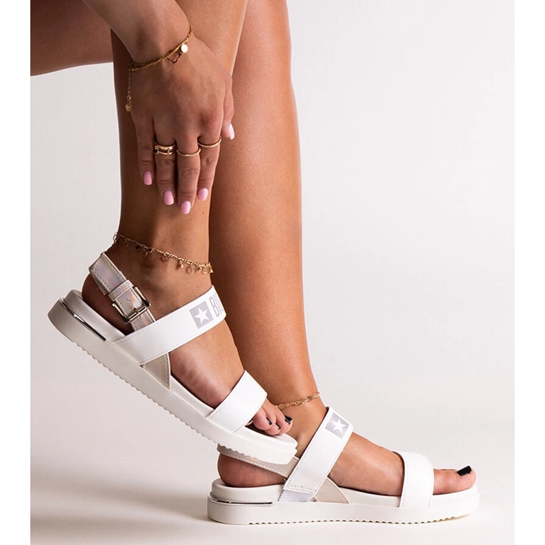 Sandálias esportivas brancas Big Star LL274939 branco 1