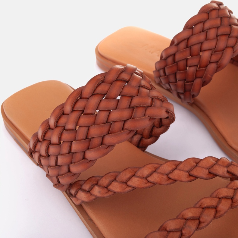 Marco Shoes Chinelos Roma marrom 2