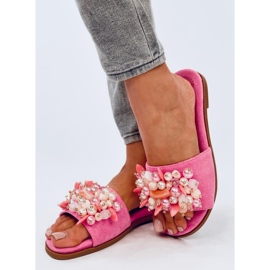 Chinelos Lumsen Fuchsia com pedras coloridas rosa 2 Chinelos Lumsen Fuchsia com pedras coloridas rosa 2
