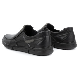 Olivier Sapatos slip-on de homem em pele 62K preto 4