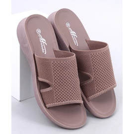Herves Chinelos com aberturas macias Khaki bege 1
